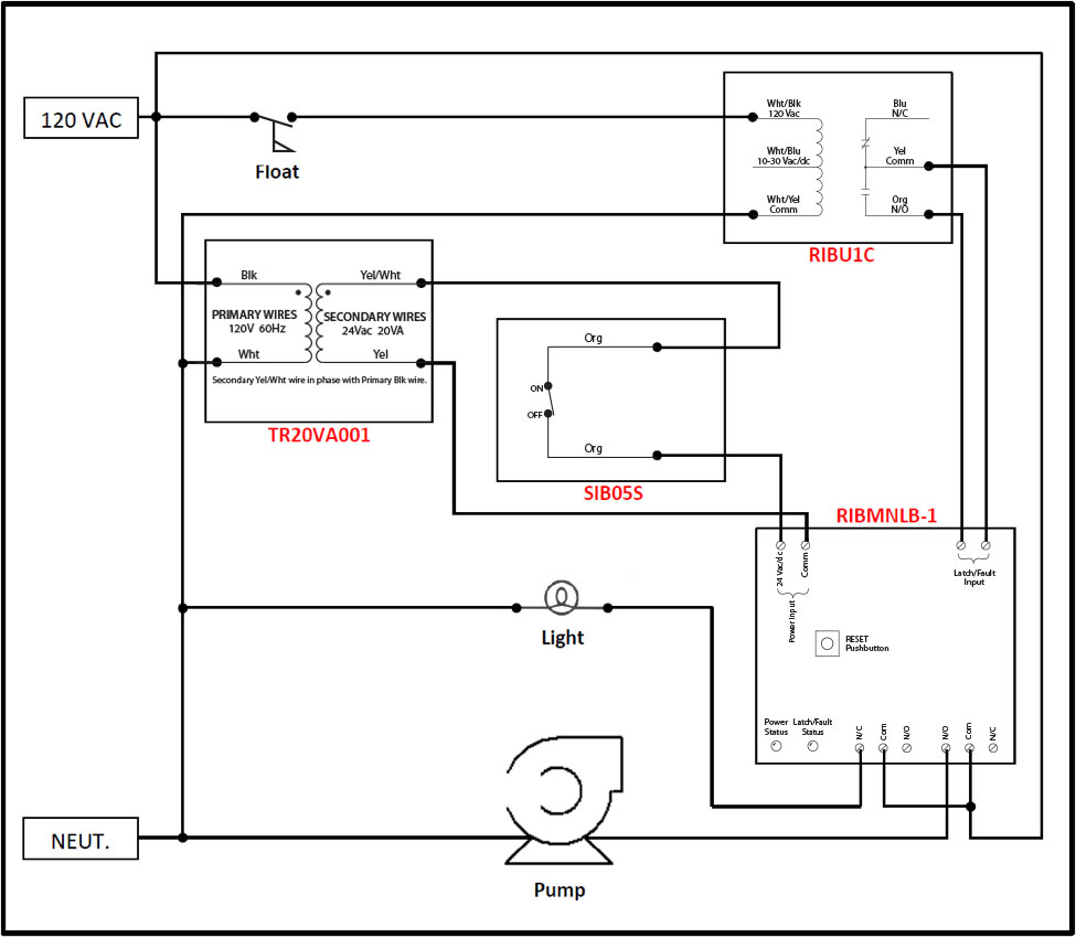 Fountain Pump Application Wiring Diagram