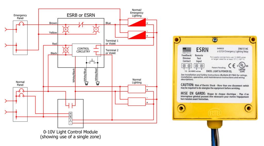 Emergency Lighting with Dimming Control
