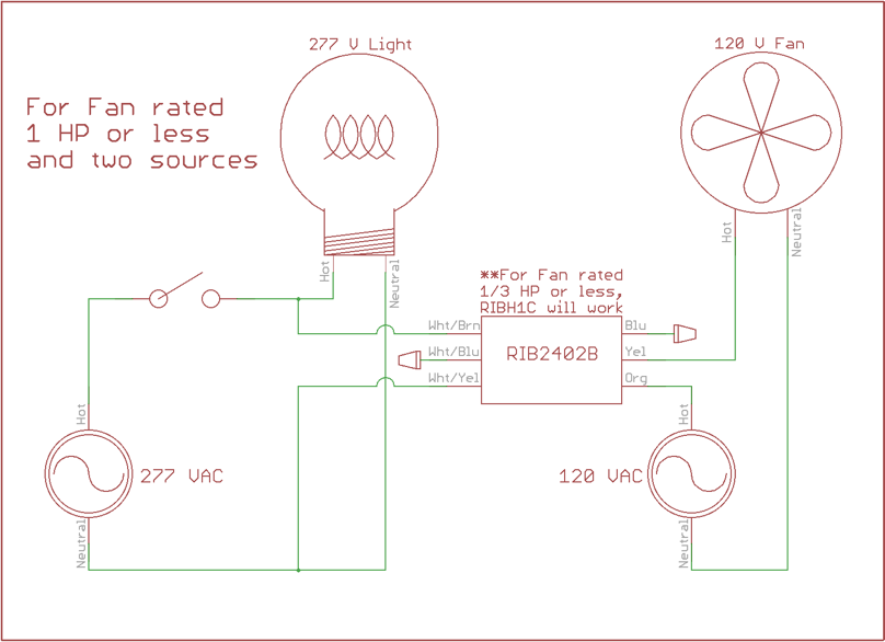 RIB2402B Wiring Diagram Figure 1