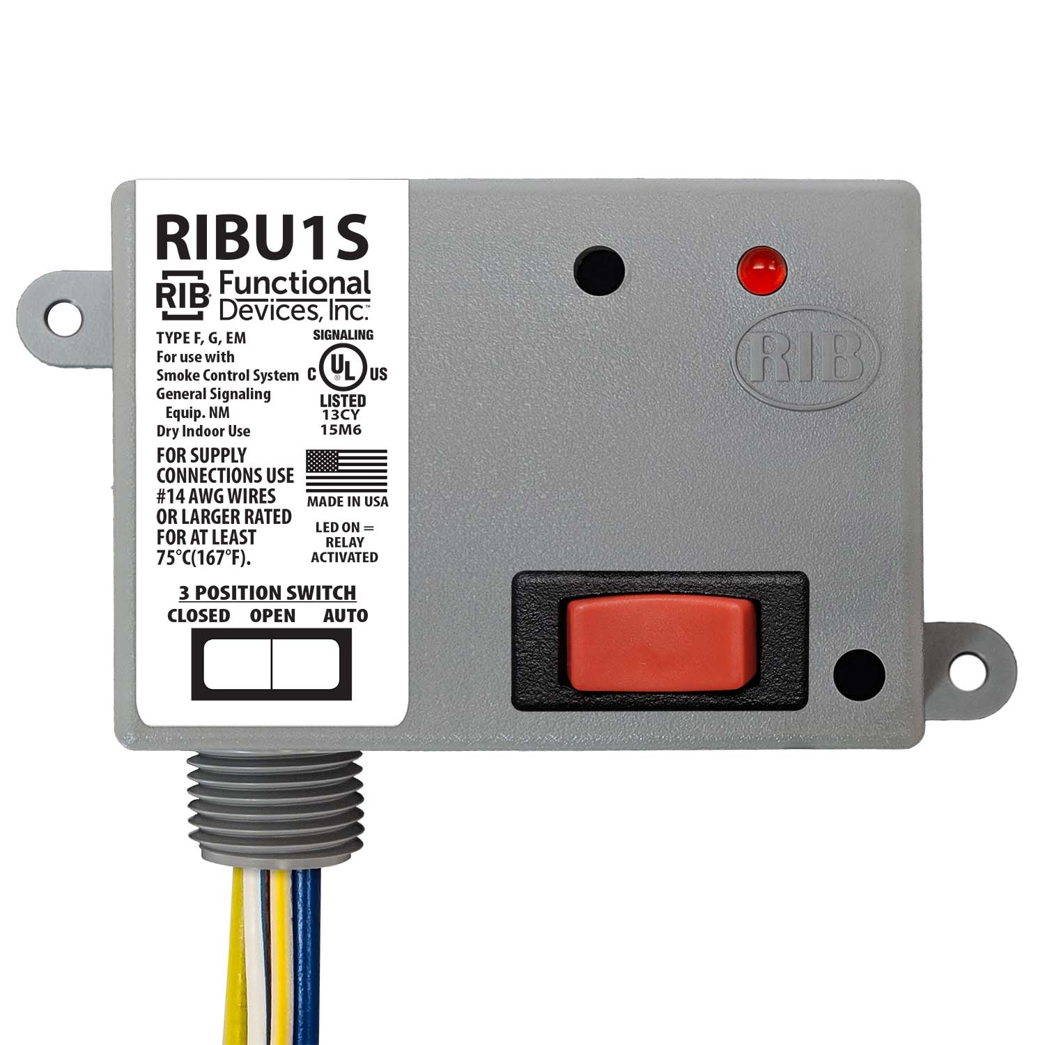 P/N Details about   FUNCTIONAL DEVICES RIB 10 AMP PILOT RELAY,10-30 VAC/DC,120 COIL RIBU1S-NC 